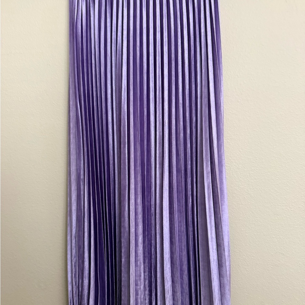 SHEIN Purple Maxi Pleated Skirt